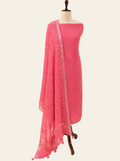 Lila — Raspberry Linen Unstitched Suit Set