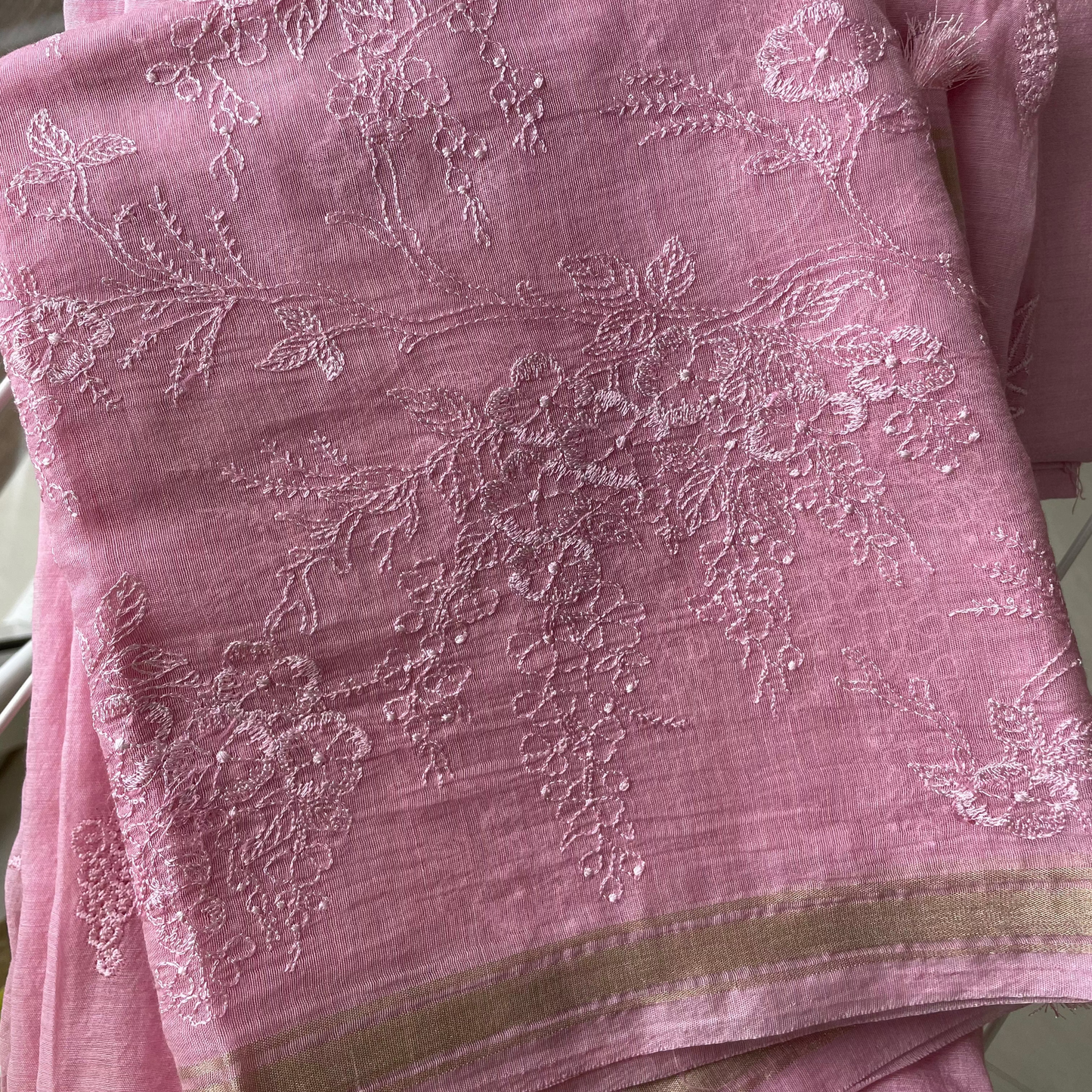Chandrakala – Blush Petal Mul Chanderi Unstitched Suit Set