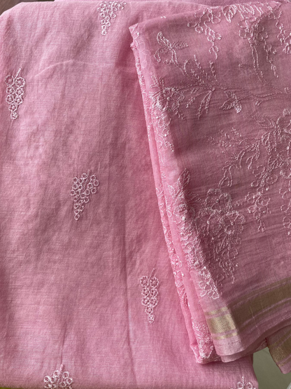 Chandrakala – Blush Petal Mul Chanderi Unstitched Suit Set